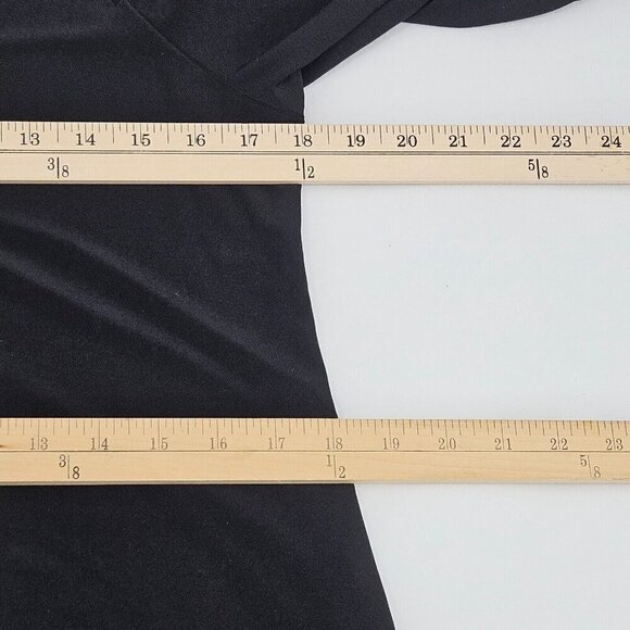 Sympli Nu Focus Tunic Top Black Women's Size 8 Cutout Asymmetric Hem Minimalist - Picture 9 of 10